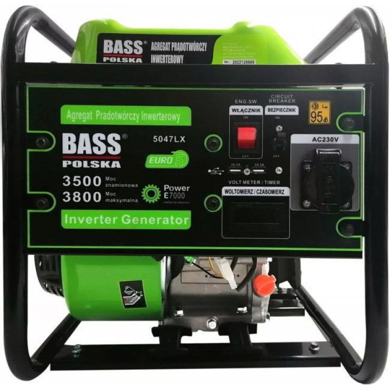 Мощный инверторный генератор Bass Polska BP-5047 LX: надежность и высокая производительность