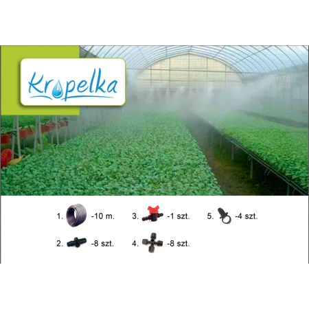 Система туманоутворення "Kropelka" для теплиці 6м2