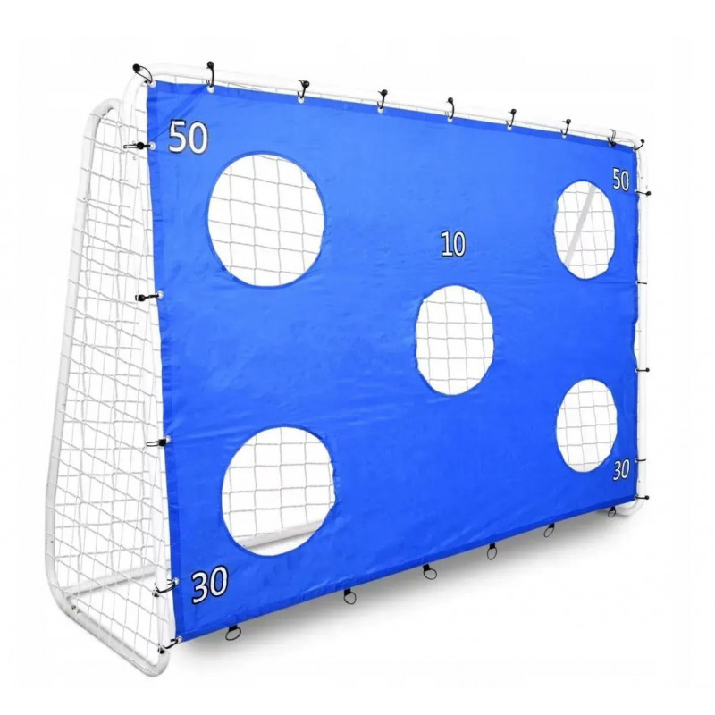 Портативные футбольные ворота с сеткой и мишенью 240х170х85 см. Garden Line TIS7420