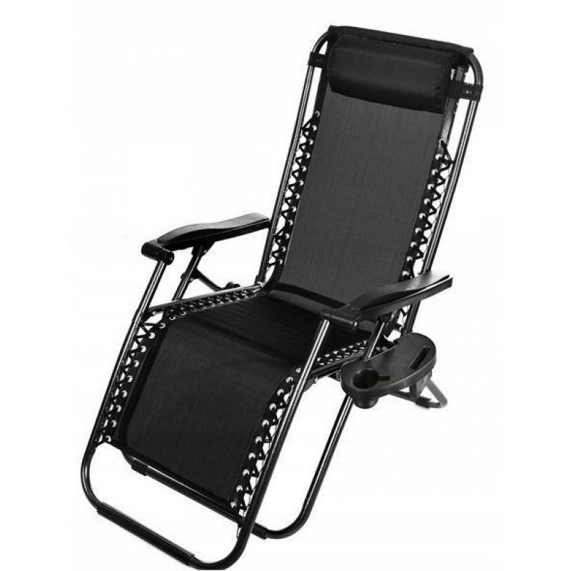 Шезлонг раскладной со столиком Garden Line LEZ5934 176х65х106 см
