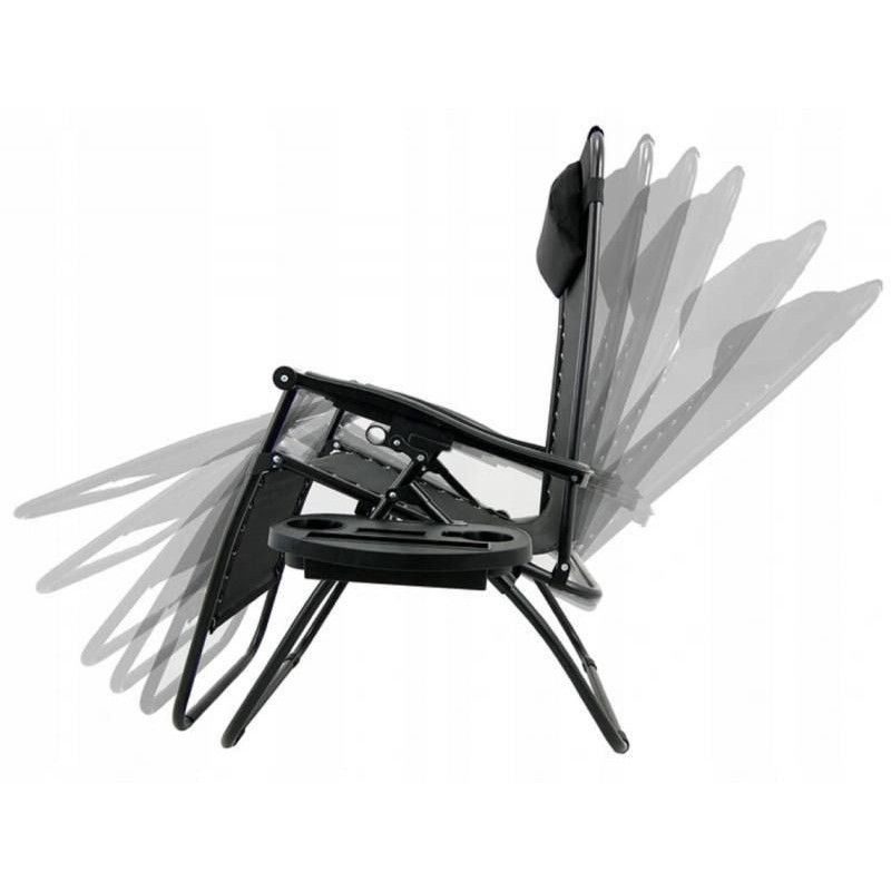Шезлонг раскладной со столиком Garden Line LEZ5934 176х65х106 см