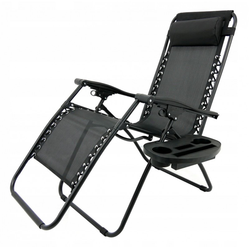 Шезлонг раскладной со столиком Garden Line LEZ5934 176х65х106 см