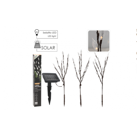Вуличний ліхтар на сонячній батареї, набір 3 гілки 60 см, 60 LED Garden Line SOL6094