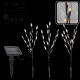 Вуличний ліхтар на сонячній батареї, набір 3 гілки 60 см, 60 LED Garden Line SOL6094