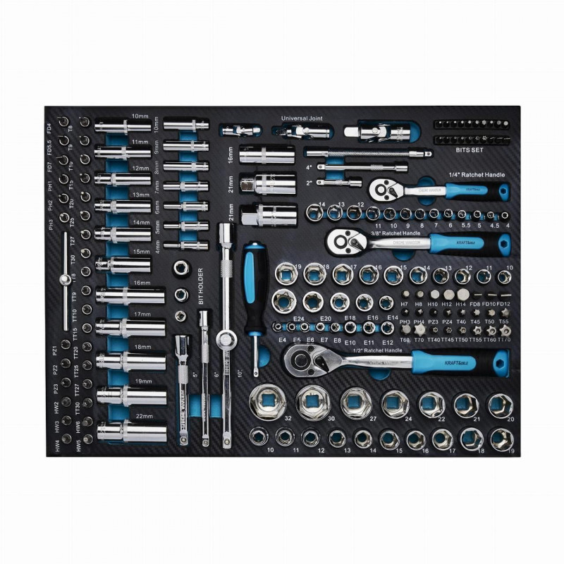 Тележка с инструментами Kraft&Dele KD1069, 309 шт