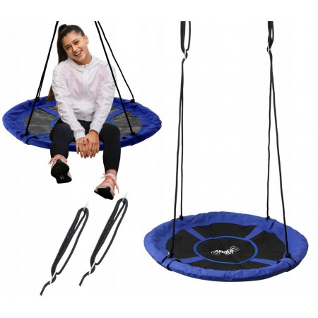 Качели подвесные, гнездо аиста 100 см GardenLine 150 кг, Синий