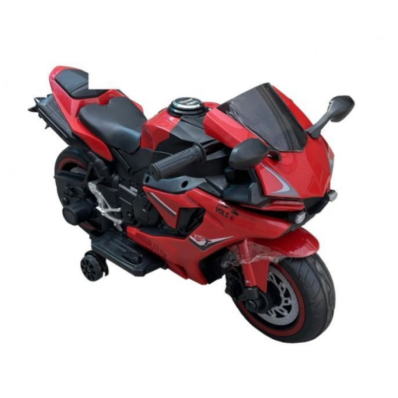 Детский электромотоцикл VOLSO VS1900R красный 12V 40W, аккумулятор 4.5Ah от 3 лет до 40 кг