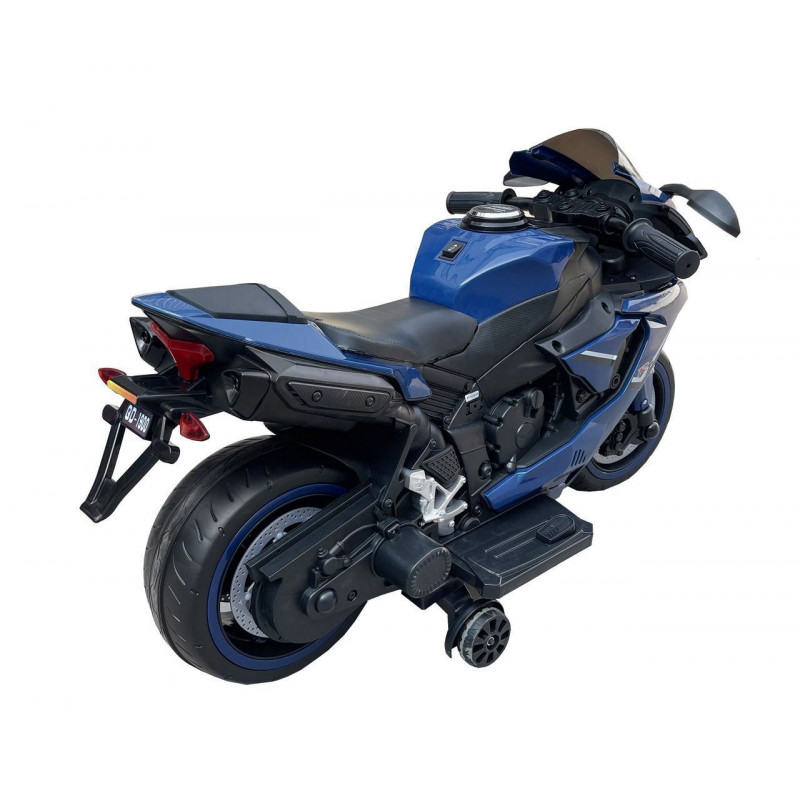 Детский аккумуляторный мотоцикл, электромотоцикл VOLSO VS1900B синий 12V 40W,4.5Ah от 3 лет, погрузка до 40 кг