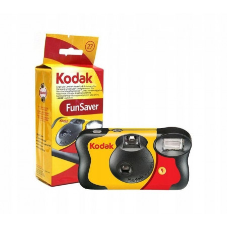 Одноразова плівкова фотокамера Kodak FunSaver на 27 кадрів MAX 800 зі спалахом (фотоплівка+батарейка)