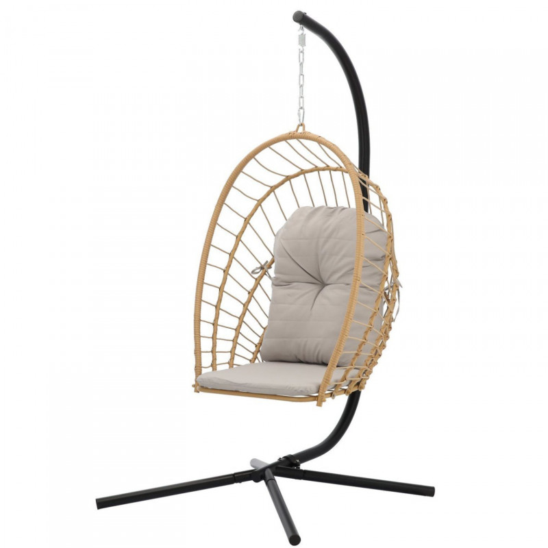 Крісло кокон Garden Line ERIS FAT0923 складне, коричневе