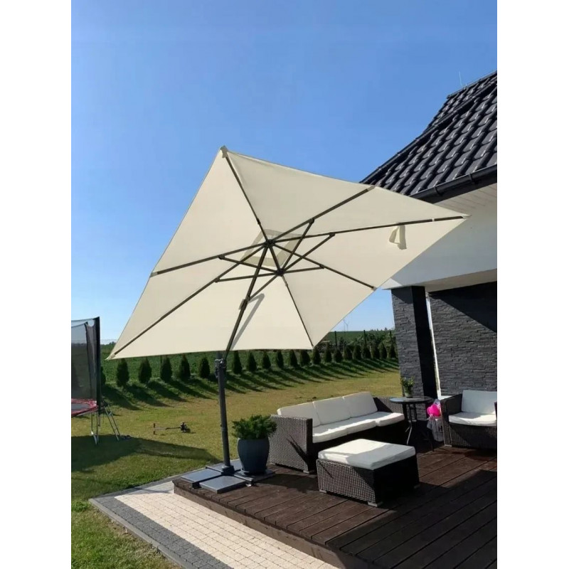 Садова парасоля з чохлом Garden Line MINI ROMA 250 см Бежевий GAO5385