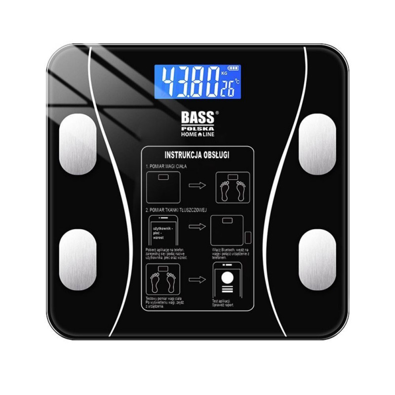 Весы для ванной комнаты с добавлением и измерением жира Bass Polska BH 10101