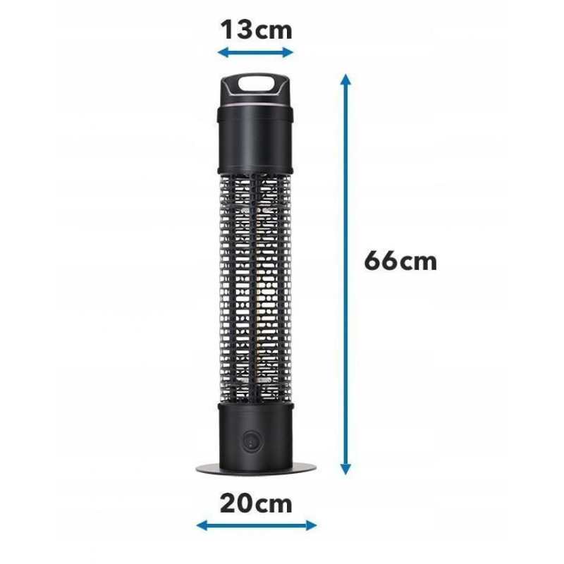 Инфракрасный обогреватель для дома и террасы 1200W Bass Polska BH 41569