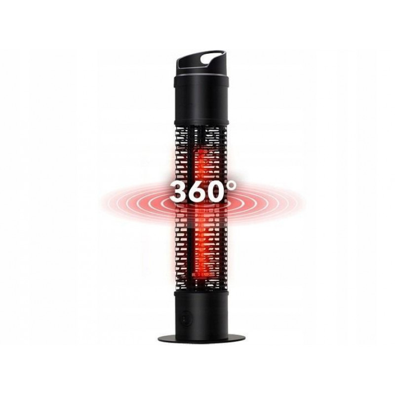 Инфракрасный обогреватель для дома и террасы 1200W Bass Polska BH 41569