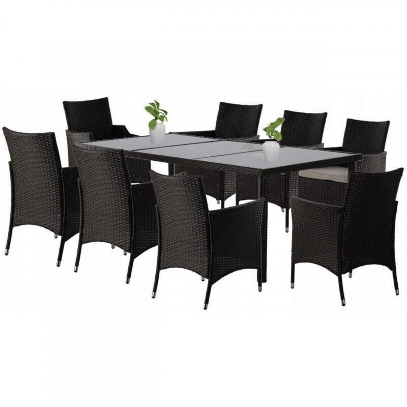 Садові меблі з ротангу Garden Line ABI3654 комплект 9 шт., коричневий