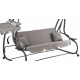 Садовые качели Garden Line 210x120x170 см Серый KRE3095