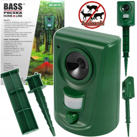 Ультразвуковий відлякувач тварин Bass Polska BH 60110