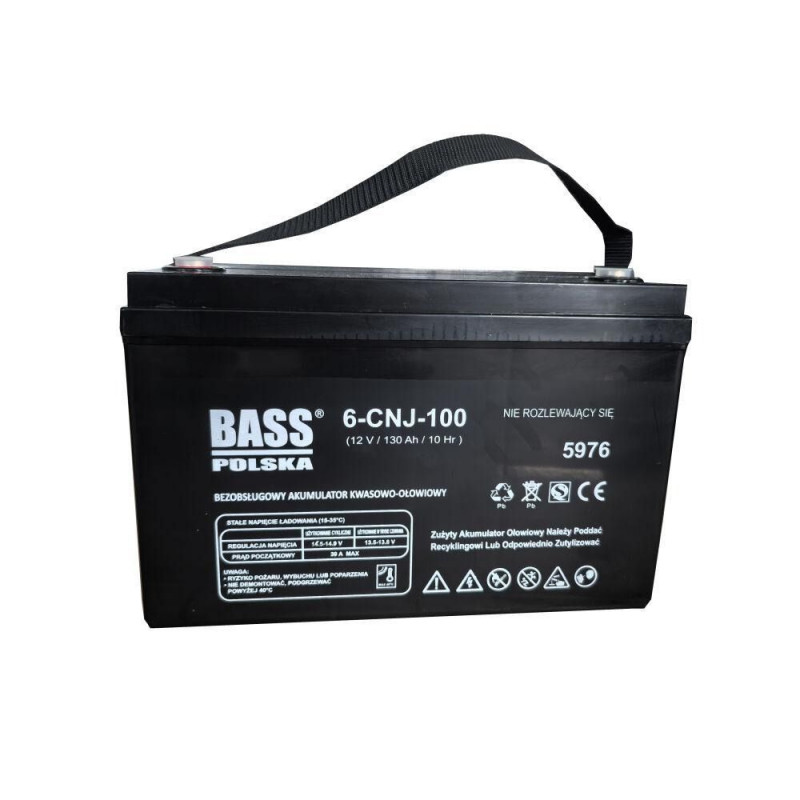Акумулятор  для ДБЖ та інвертерів  VRLA AGM 12V 130Ah  Bass Polska 5976