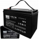 Акумулятор  для ДБЖ та інвертерів  VRLA AGM 12V 130Ah  Bass Polska 5976