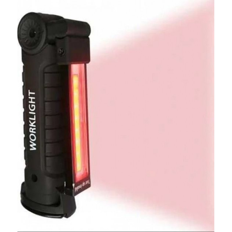 Фонарь аккумуляторный складной для кемпинга W-51-SMD+COB с магнитом и крюком для подвешивания micro USB Черный