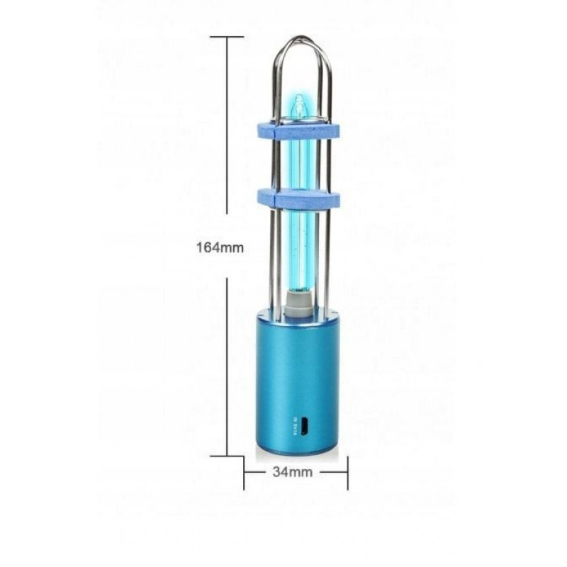 Портативна стерилізуюча лампа USB UV-C Bass Polska BH 12760