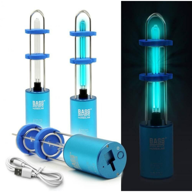 Портативна стерилізуюча лампа USB UV-C Bass Polska BH 12760