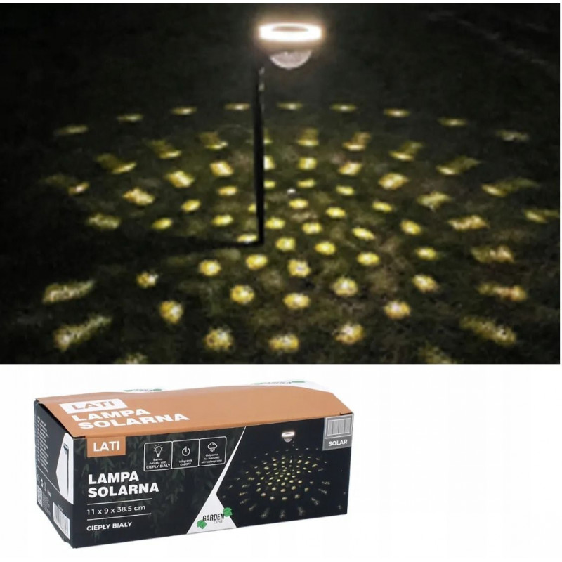 Садовий вуличний світильник , LED на сонячних батареях, теплий білий GardenLine SOL3705