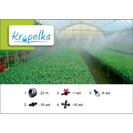 Система туманообразования "Kropelka" для теплицы 24м2