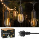 Декоративна гірлянда 10 LED 10 м Теплий-білий Garden Line  SOL1243