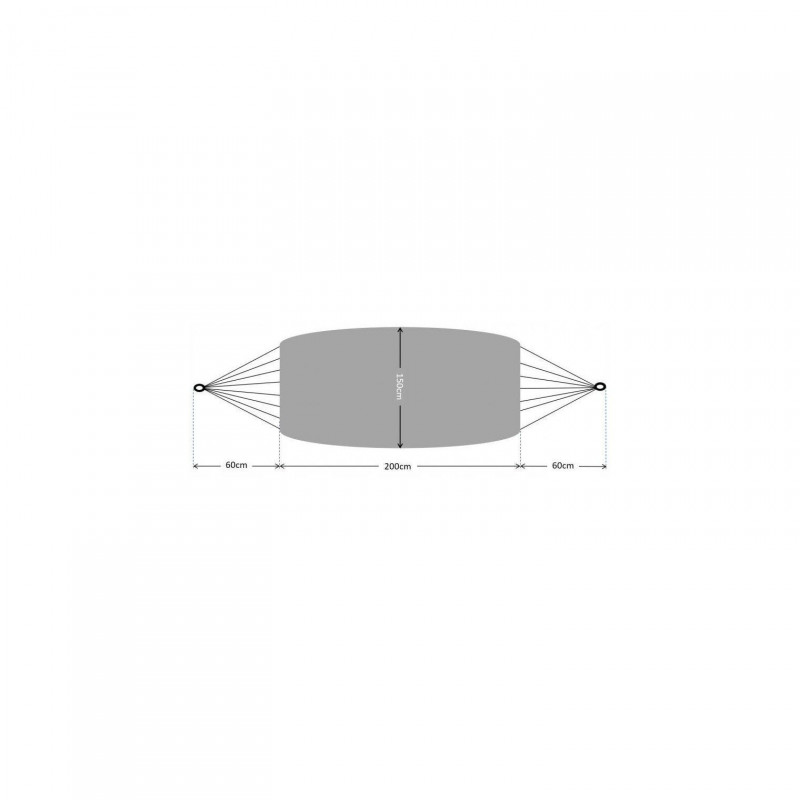 Гамак Garden Line 200x150 см Желтый 200kg HAM2542