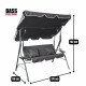 Садовые качели с подушками и подстаканниками Антрацит Bass Polska BH 10030