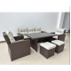 Садові меблі з ротангу GardenLine ABI8805 MARINNE III комплект 6 шт., коричневий
