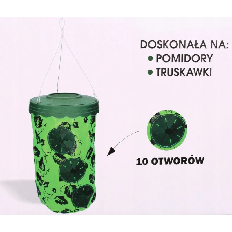 Підвісний горщик, мішок для вирощування овочів та ягід, плантатор на 10 отворів GardenLine LAR1886