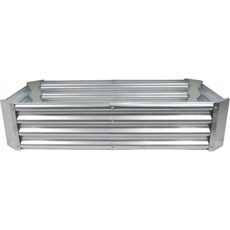 Высокая грядка прямоугольная оцинкованная, 240х120х30 см. Garden Line ZAK8304