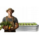 Высокая грядка прямоугольная оцинкованная, 240х120х30 см. Garden Line ZAK8304