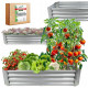 Высокая грядка прямоугольная оцинкованная, 240х120х30 см. Garden Line ZAK8304