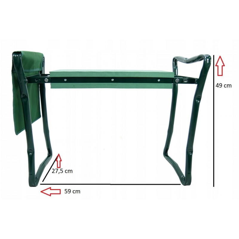 Садовий табурет для городу 58×28×13 см GARDEN LINE GWI3632