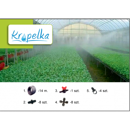 Система туманообразования "Kropelka" для теплицы 10м2