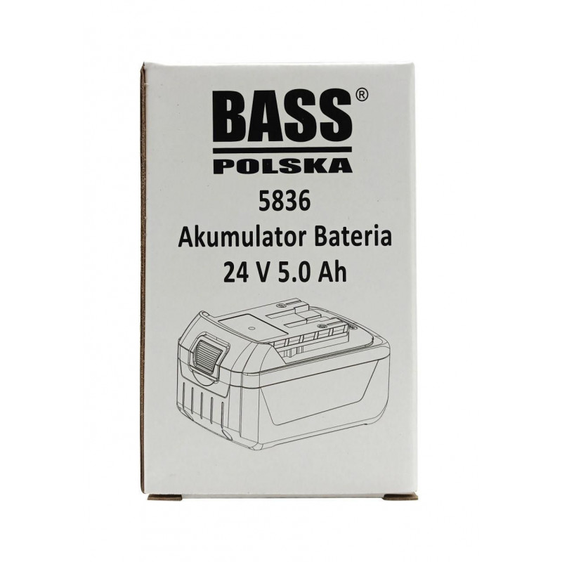 Аккумулятор 5,0 Ач для инструментов на 24 В Bass Polska 5836