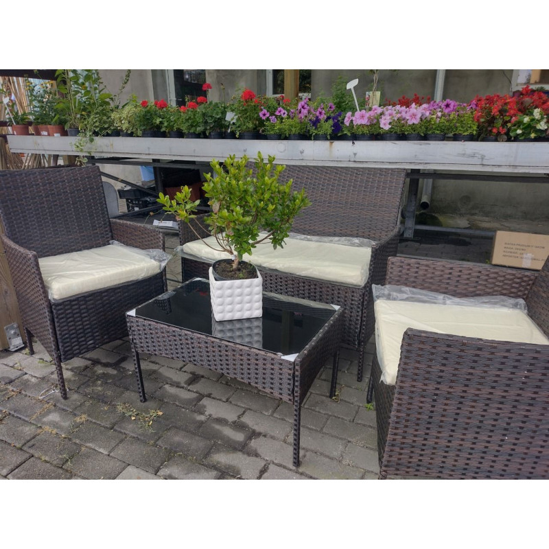 Комплект садовой мебели коричневый 4 шт. GARDEN LINE SAD1408