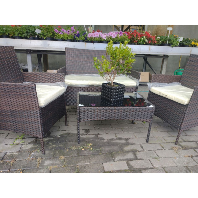 Комплект садовой мебели коричневый 4 шт. GARDEN LINE SAD1408
