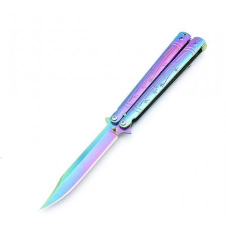 Нож бабочка Benchmade цветной бамбук A522