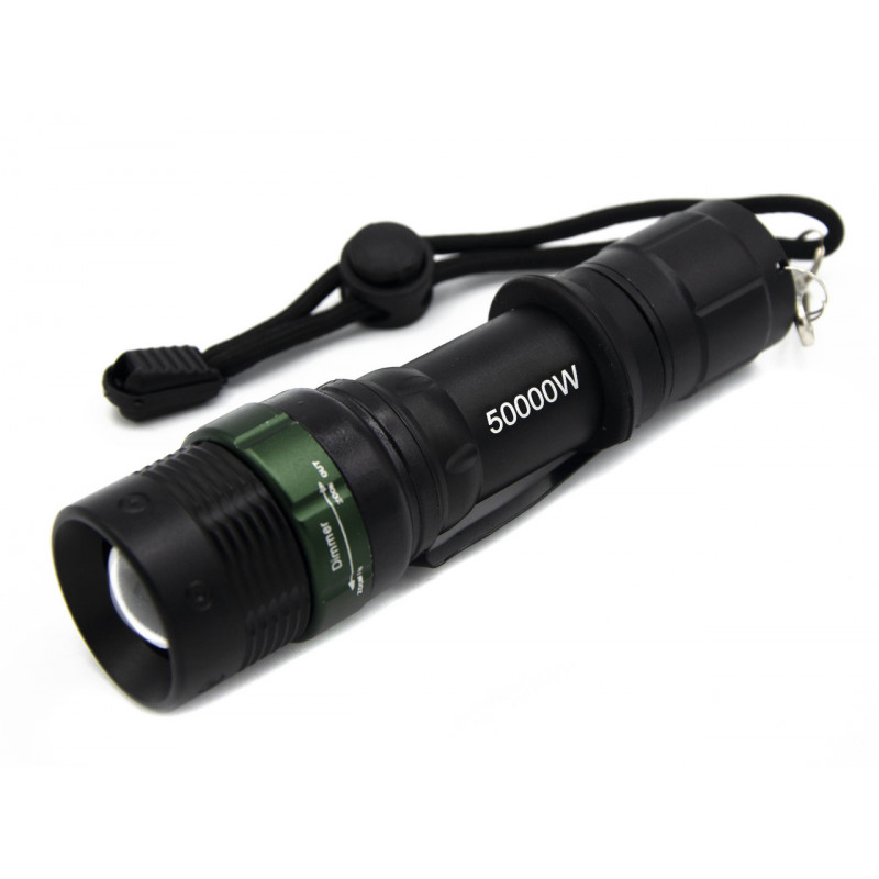 Ручний ліхтар Police BL-8455, RB205, 18650 або 3хAAA, Zoom
