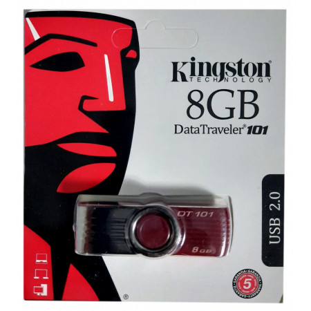 USB флеш накопитель Kingston DT101 8Gb Red (DT101 G2) (Гарантия 3 года)