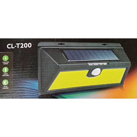 Настенный фонарь с солнечной панелью / датчик - движения - освещение CL-T200 + solar / WD446