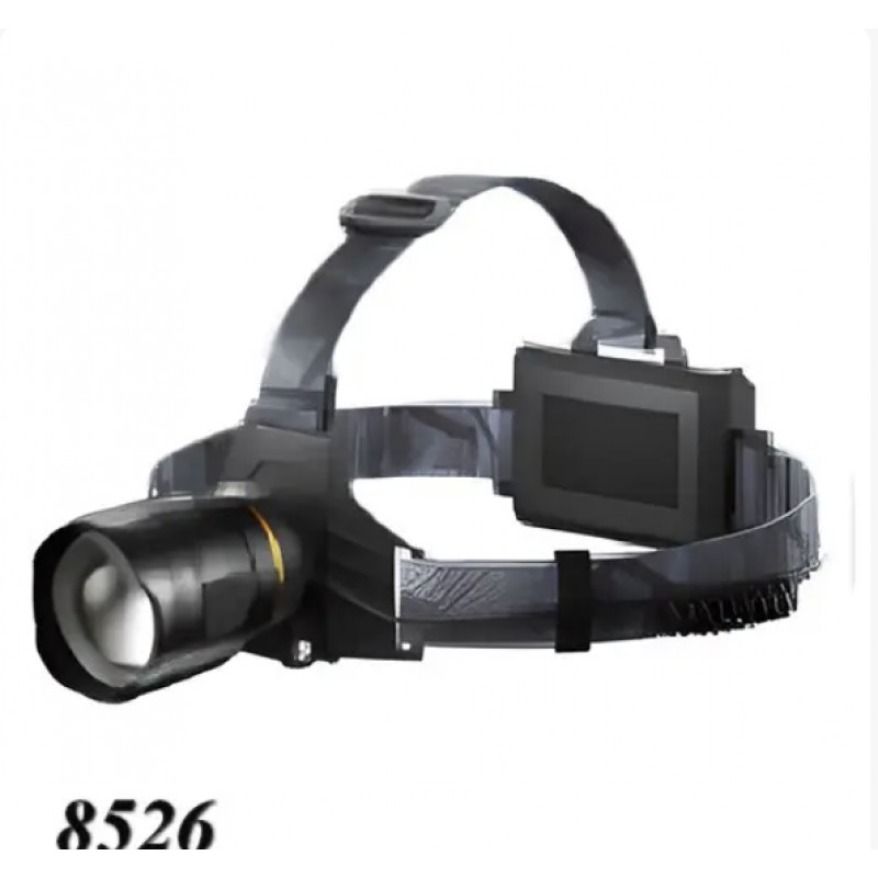 Налобный фонарь Bailong BL-8075-2-GT100, 2x18650, зум, ЗУ microUSB