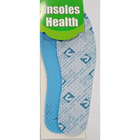 #4 Стельки универсальные антимикробные мягкие Insoles Health №4 (СИНЕ-ГОЛУБЫЕ)