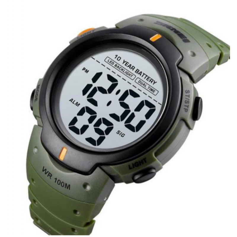 Годинники наручні SKMEI 1068AG, ARMY GREEN, 9289