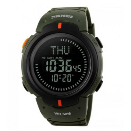 Годинники наручні SKMEI 1231AG, ARMY GREEN, Компас, 9738