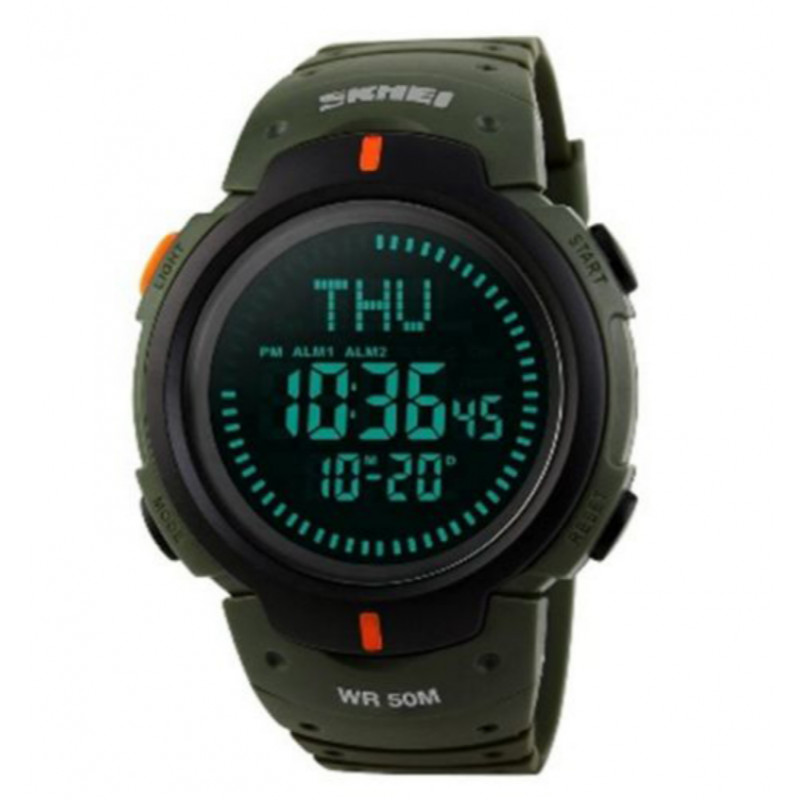 Годинники наручні SKMEI 1231AG, ARMY GREEN, Компас, 9738